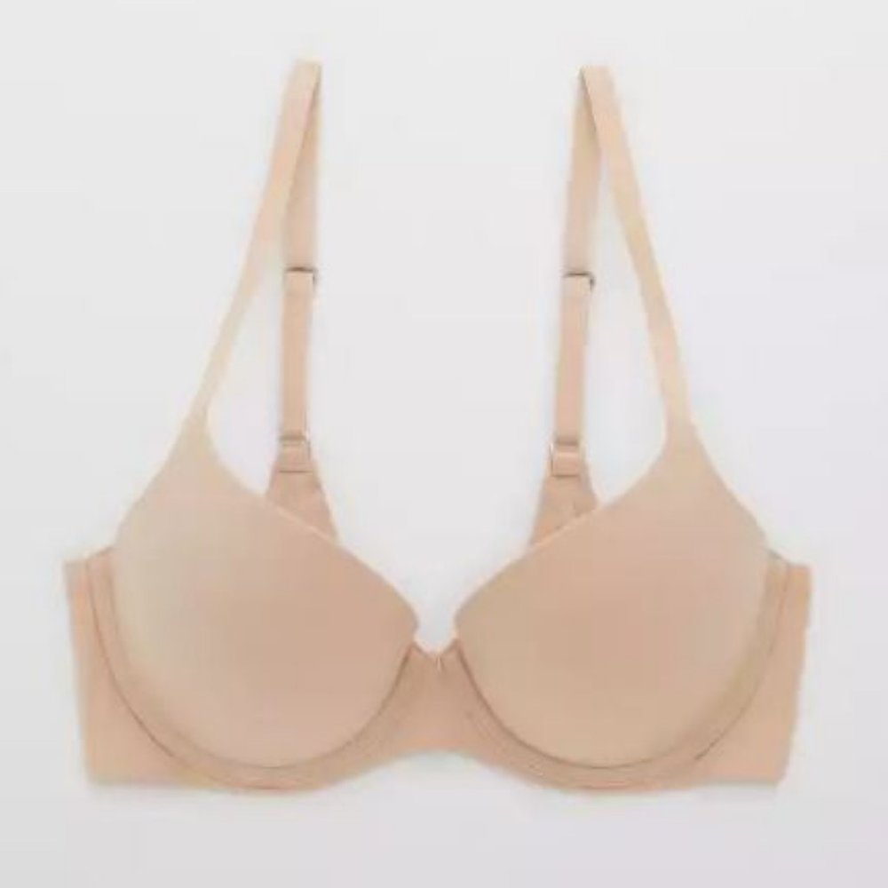 Women's Aerie Real Sunnie Demi Push Up Bra in Sands Size 34C NWT MSRP $54